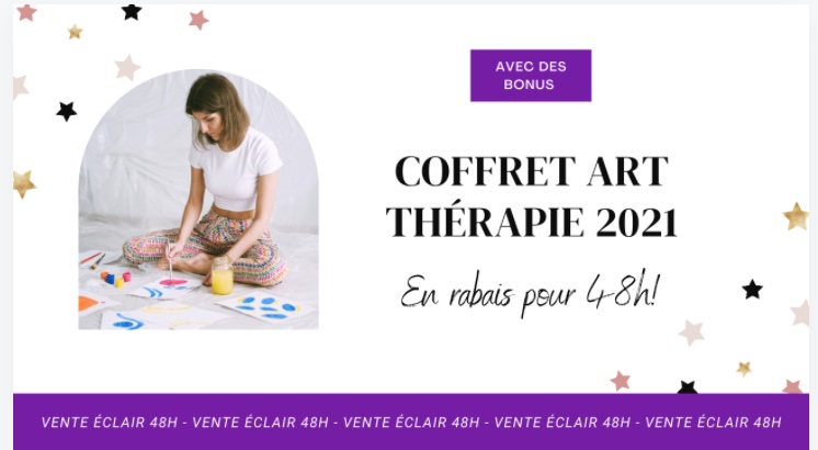 VENTE ÉCLAIR – Coffret art thérapie 2021